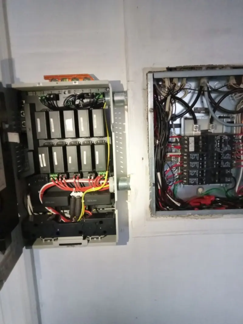 Electrical panel upgrade completed for Security Camera Wiring in Douglas